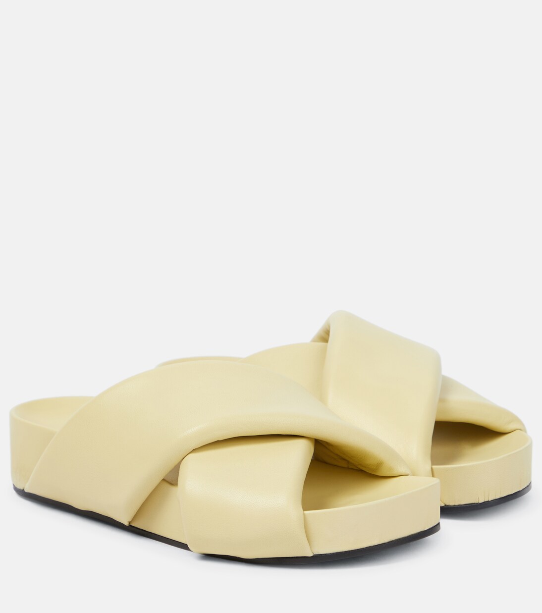 Mules en cuir matelassé | Jil Sander