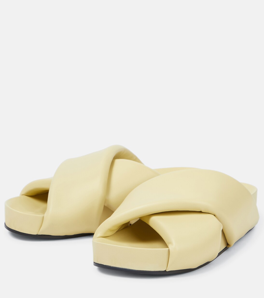 Mules en cuir matelassé | Jil Sander