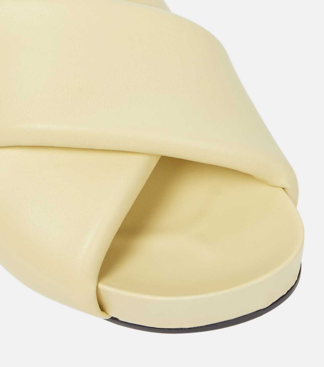 Mules en cuir matelassé | Jil Sander