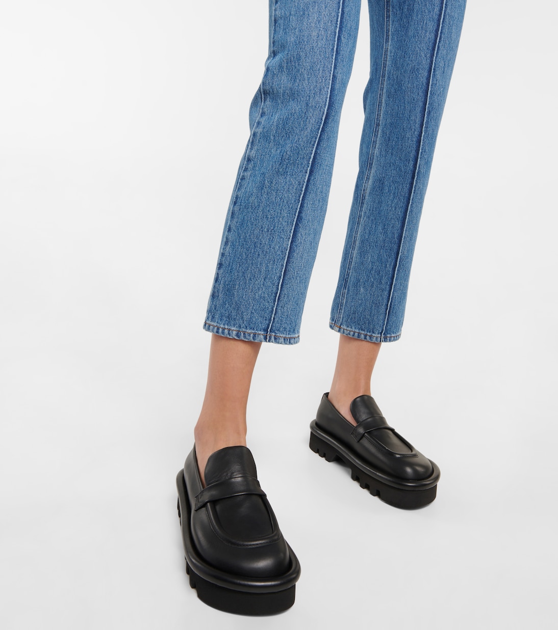 Bumper leather platform loafers | JW Anderson