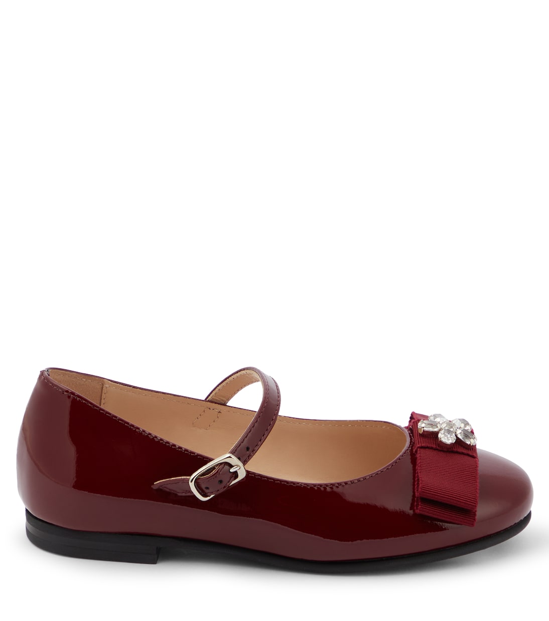 Embellished patent leather ballet flats | Il Gufo