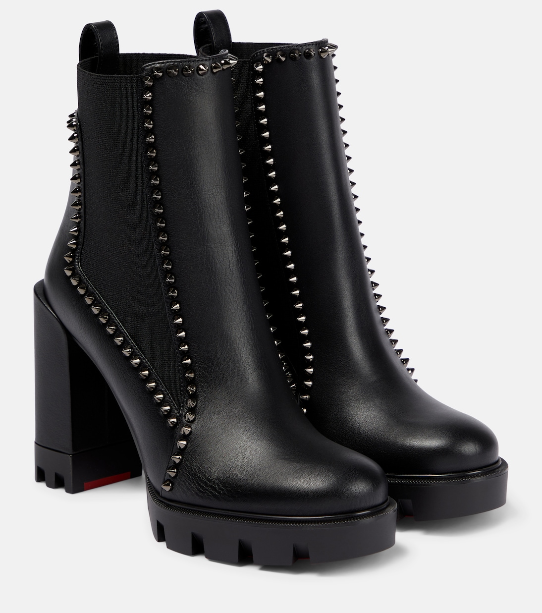 Louboutin studded chelsea boots shop