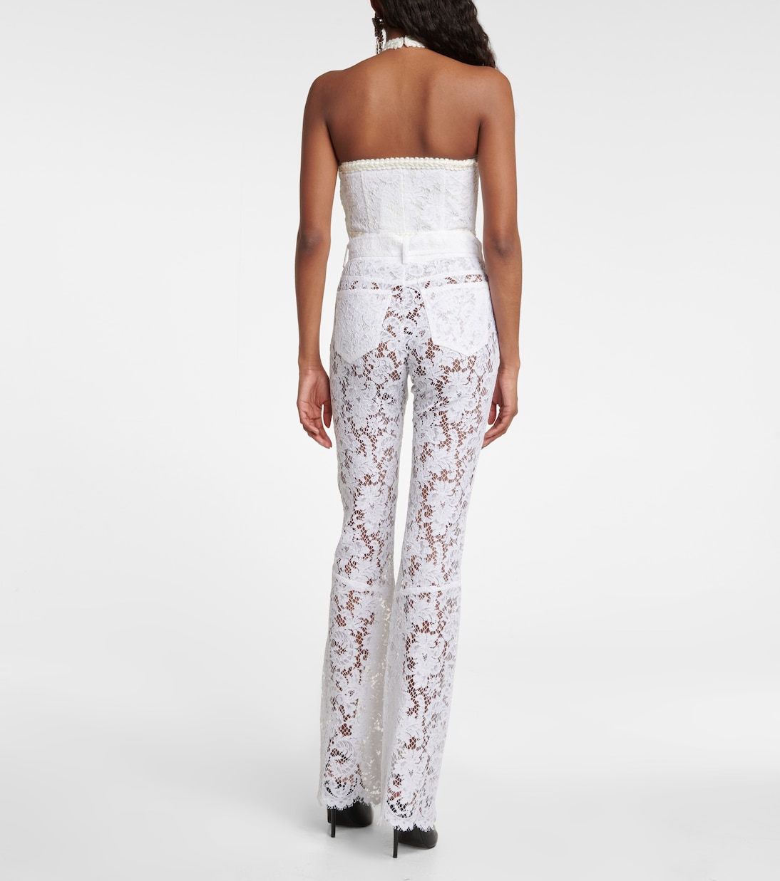 Lace bustier halter top | Alessandra Rich