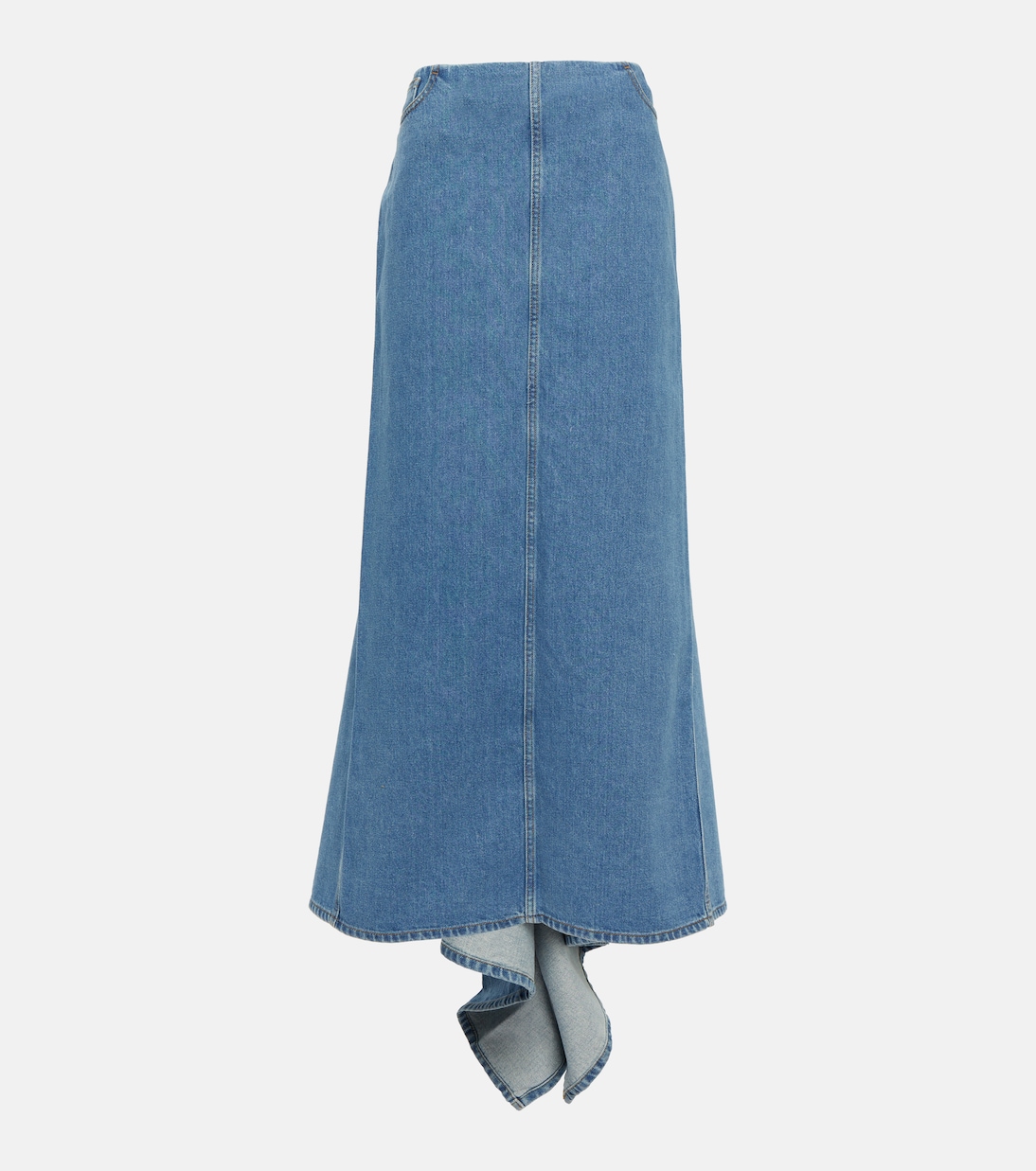 Jupe longue asymétrique en denim | Magda Butrym