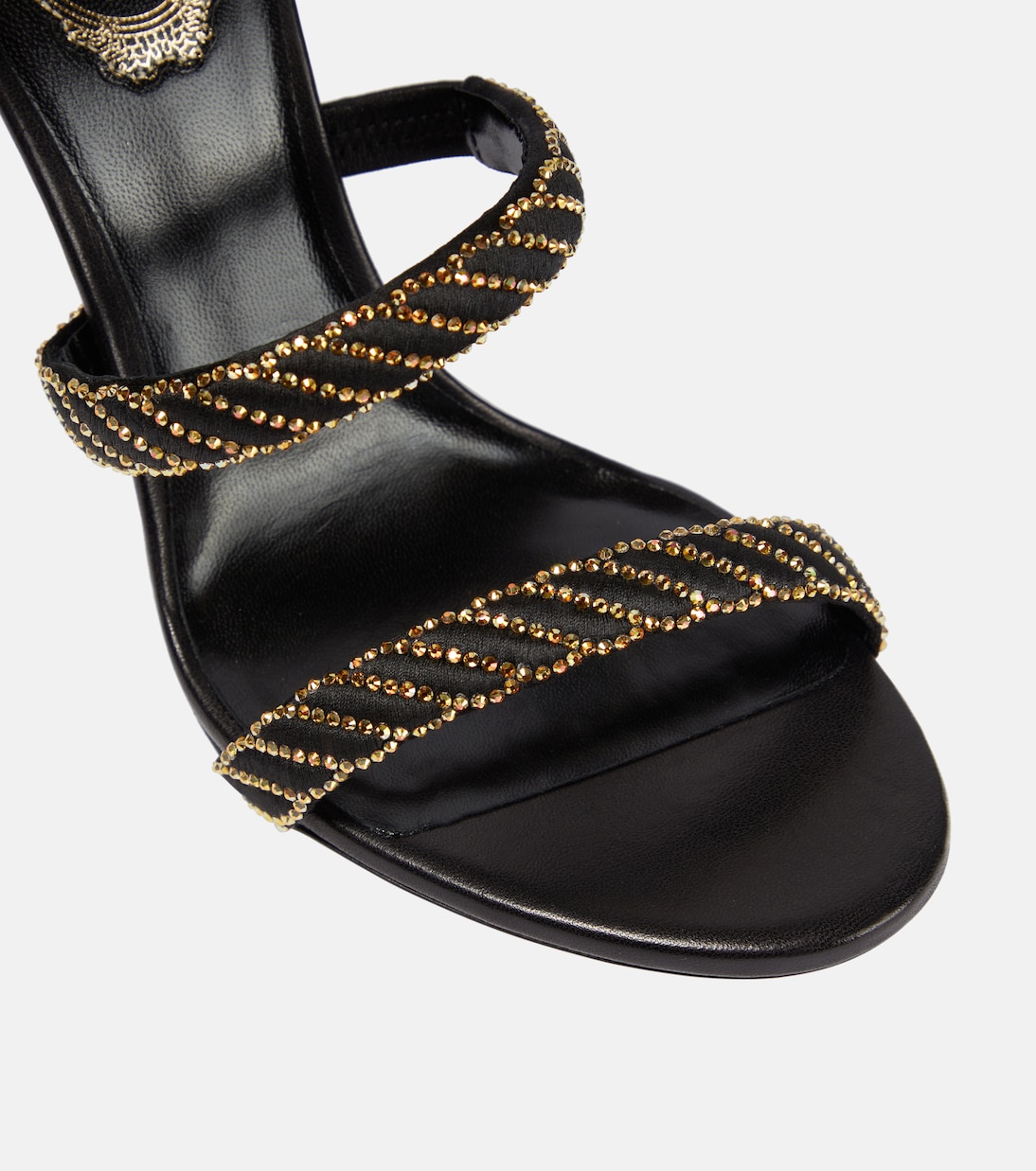 Verzierte Sandalen aus Satin | Rene Caovilla