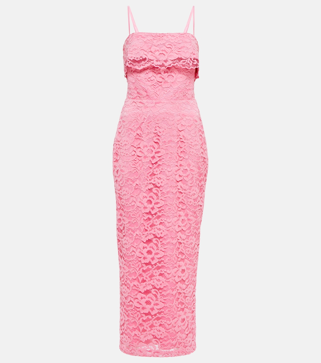 Bustier floral lace midi dress | Rasario