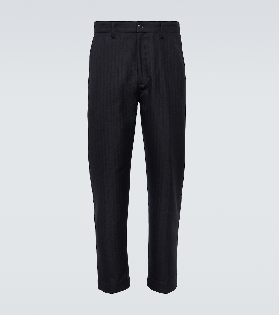 Pantaloni regular in misto lana a righe | Dries Van Noten