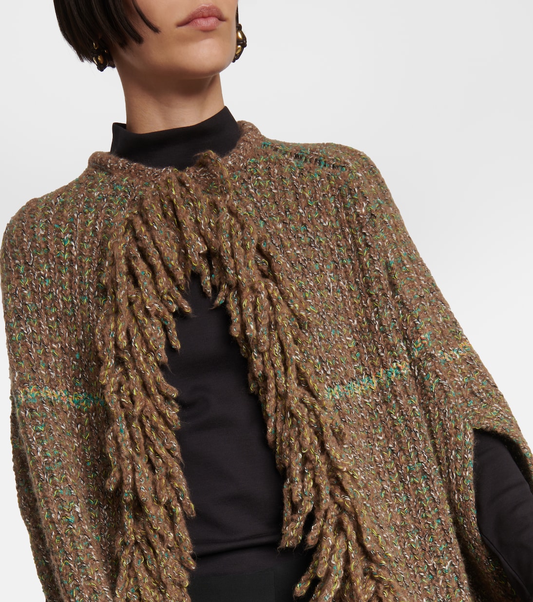 Poncho con frange | Stella McCartney