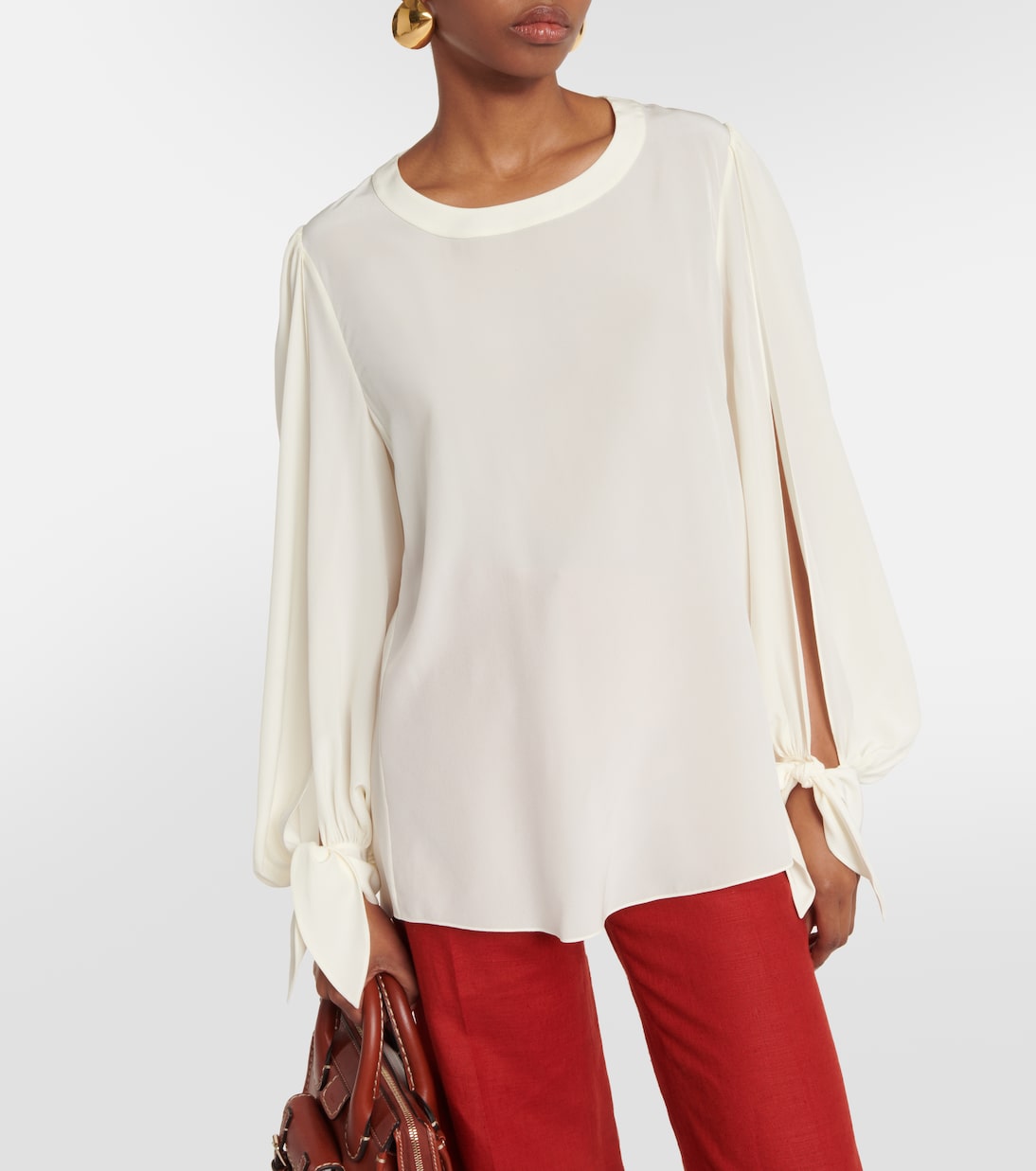 Blusa in crêpe de chine | Chloé