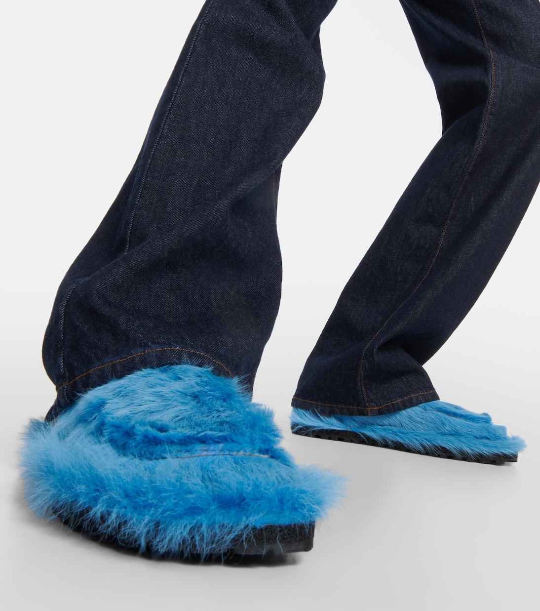 Calf hair slippers | Dries Van Noten
