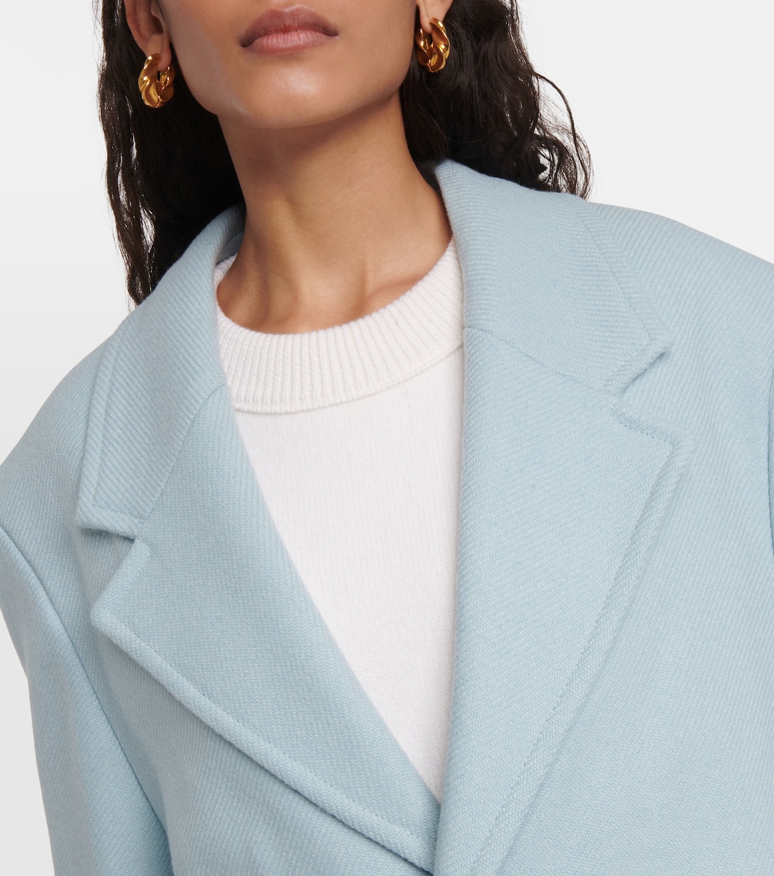 Cappotto monopetto in gabardine | Ami Paris