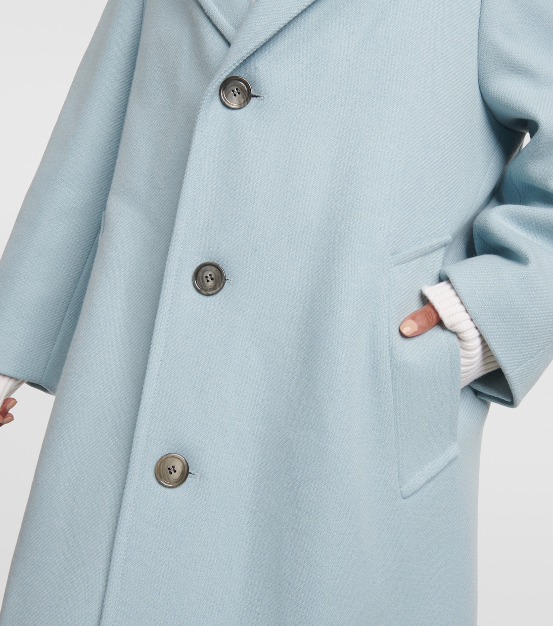 Cappotto monopetto in gabardine | Ami Paris