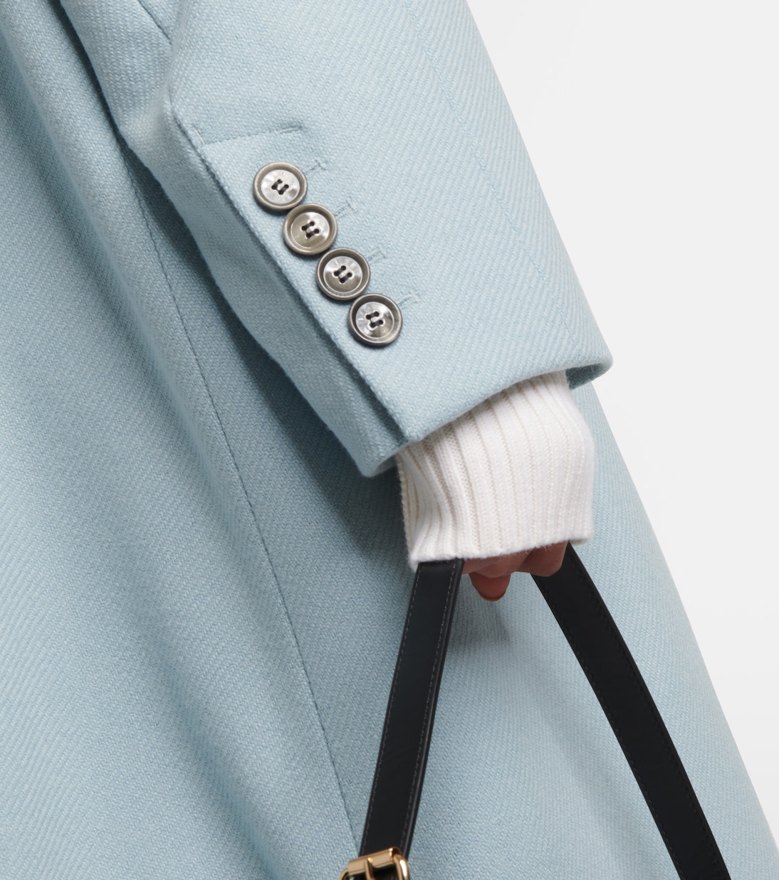Cappotto monopetto in gabardine | Ami Paris