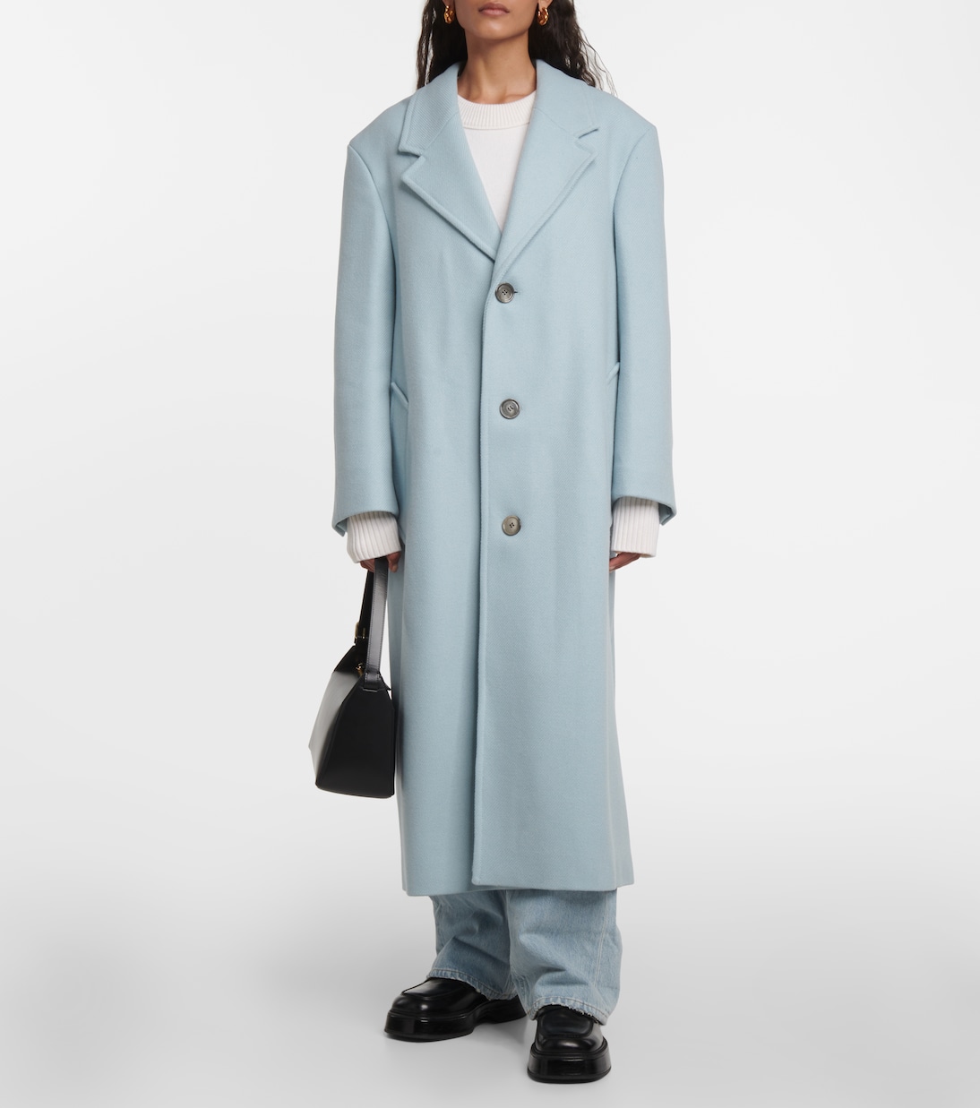 Cappotto monopetto in gabardine | Ami Paris