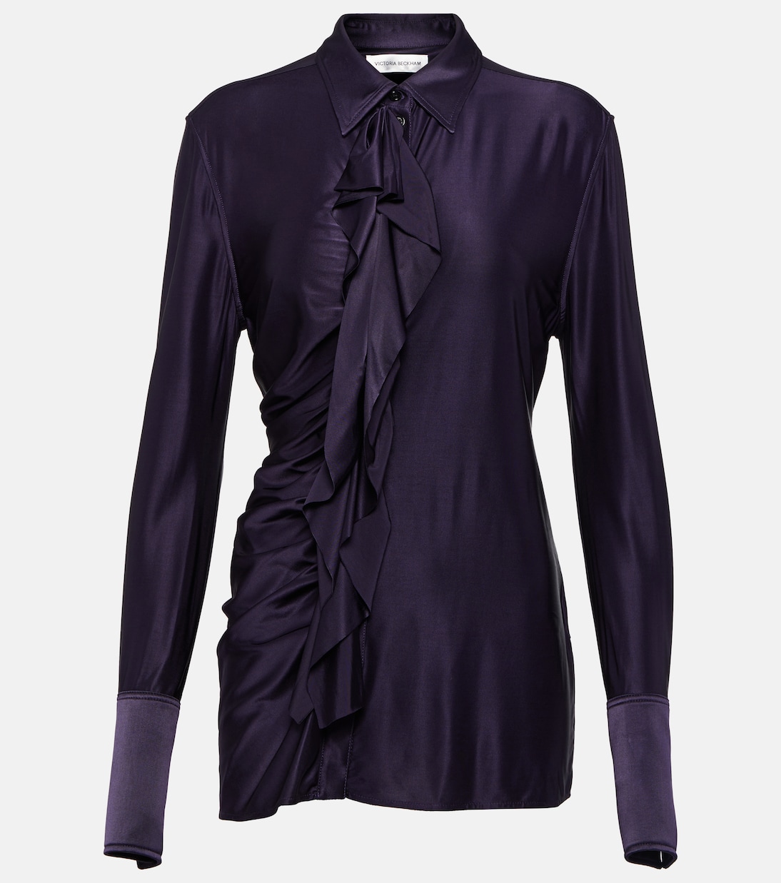 Camicia in raso con ruches | Victoria Beckham