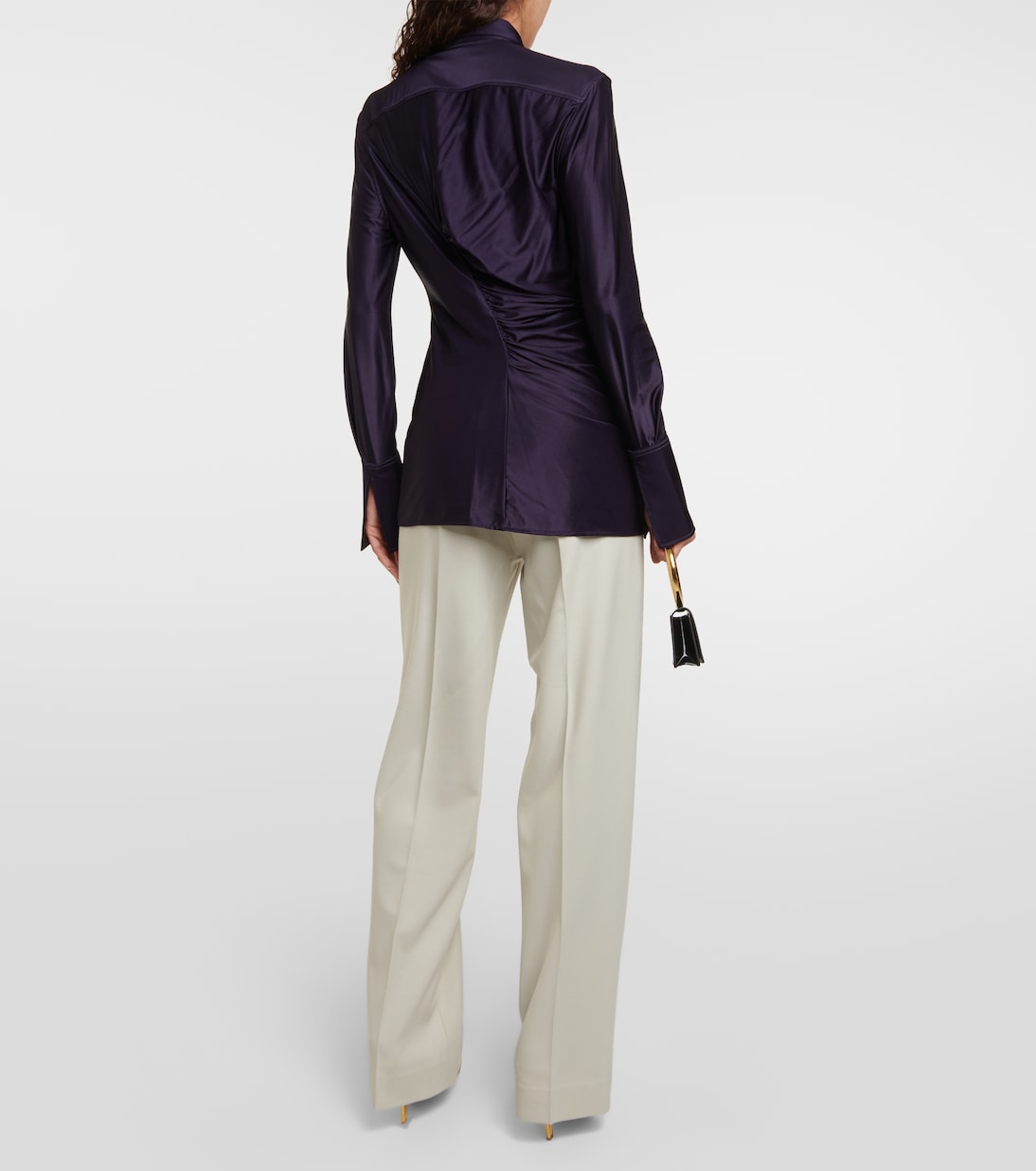 Camicia in raso con ruches | Victoria Beckham