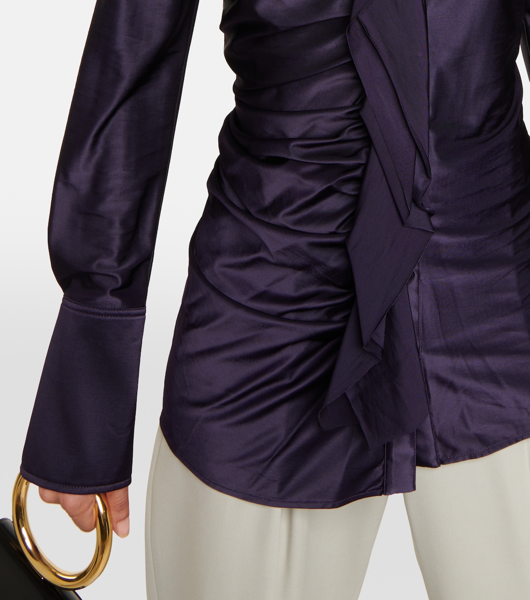 Camicia in raso con ruches | Victoria Beckham