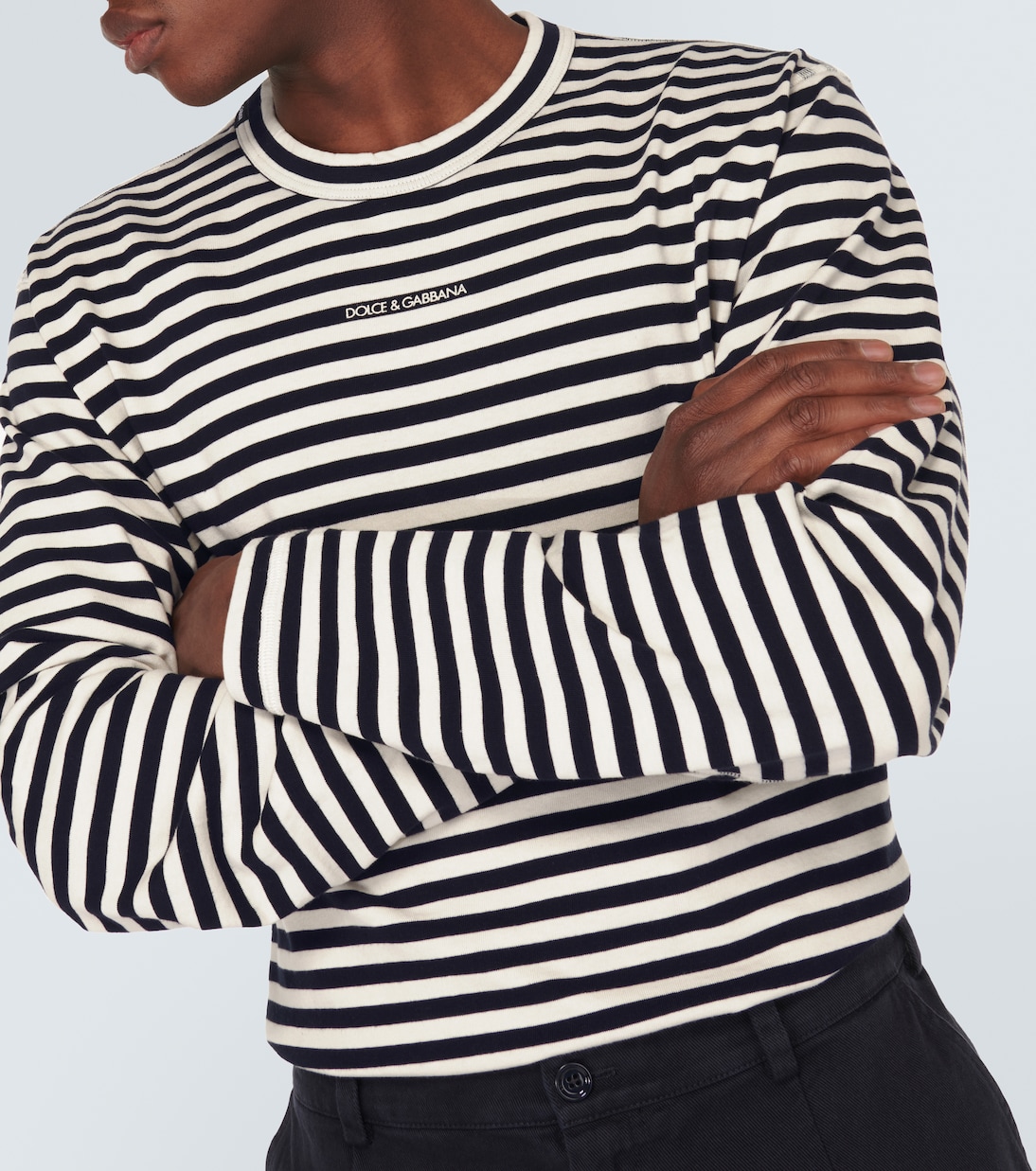 Longsleeve aus Baumwoll-Jersey | Dolce&Gabbana