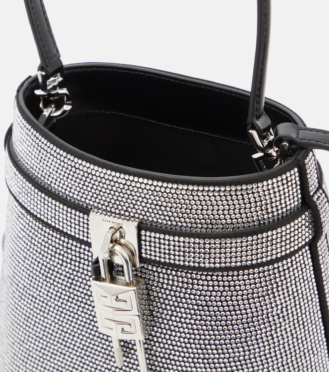 Shark Lock crystal-embellished bucket bag | Givenchy