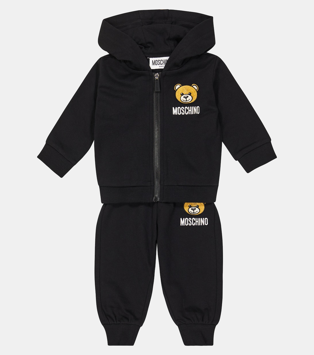 Baby Set aus Kapuzenjacke und Jogginghose | Moschino Kids
