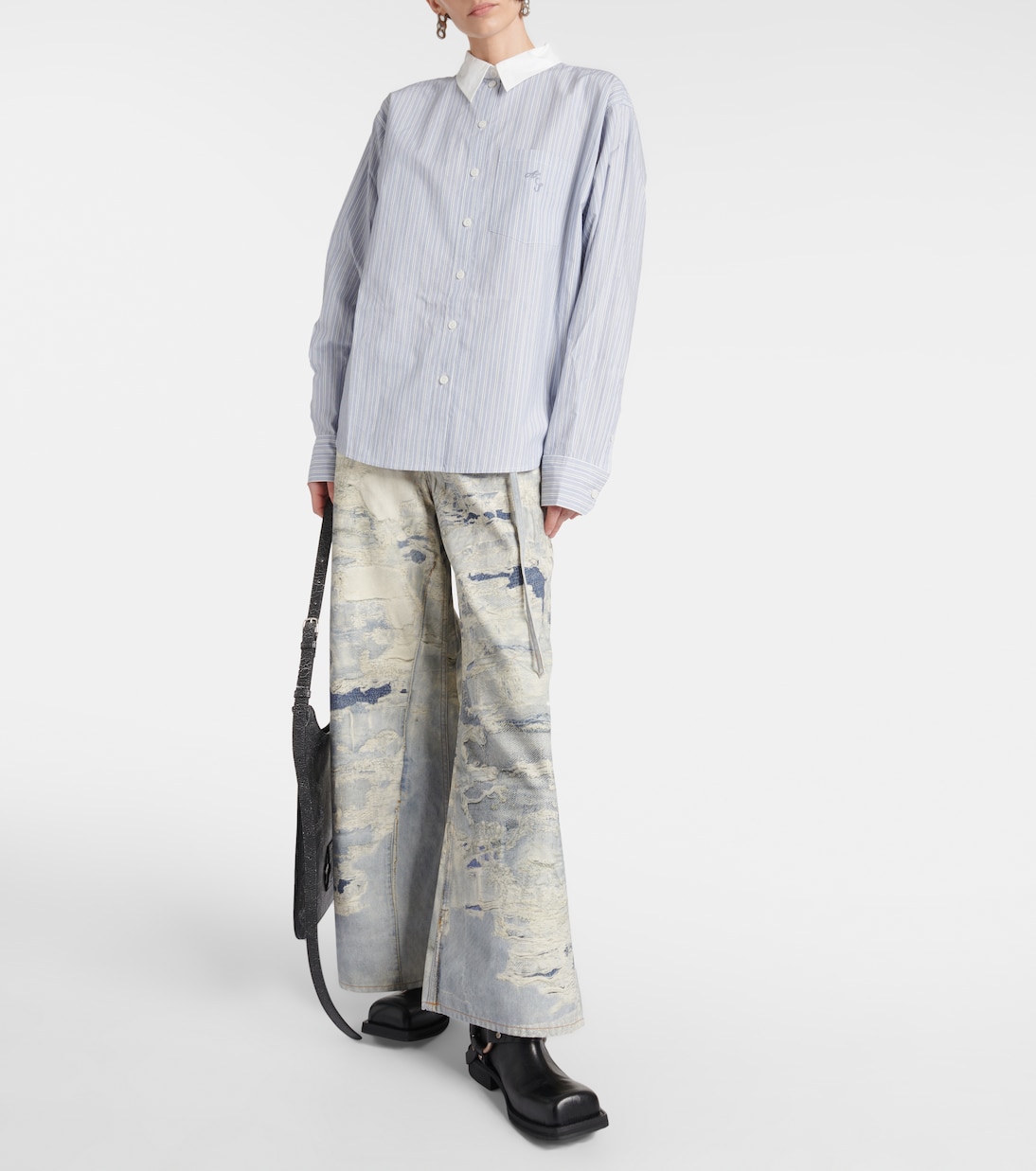 Striped cotton shirt | Acne Studios