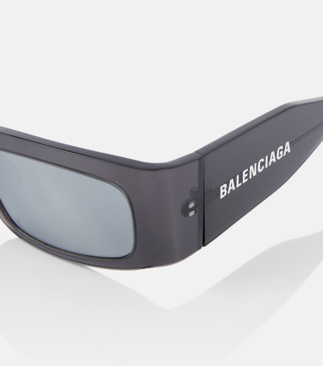 Occhiali da sole rettangolari con logo BALENCIAGA per uno stile giovane e trendy