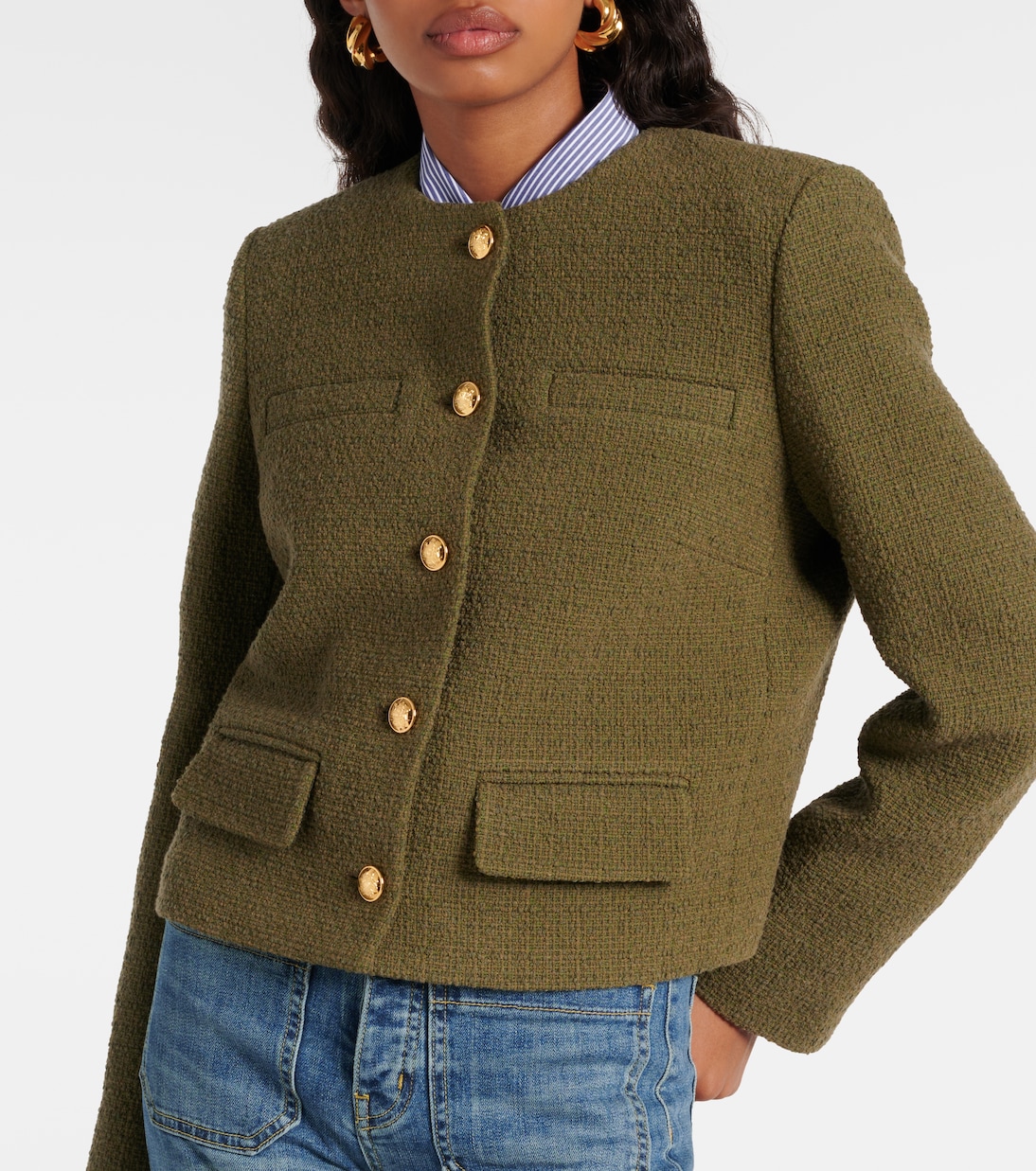 Paige cotton-blend bouclé jacket | Nili Lotan