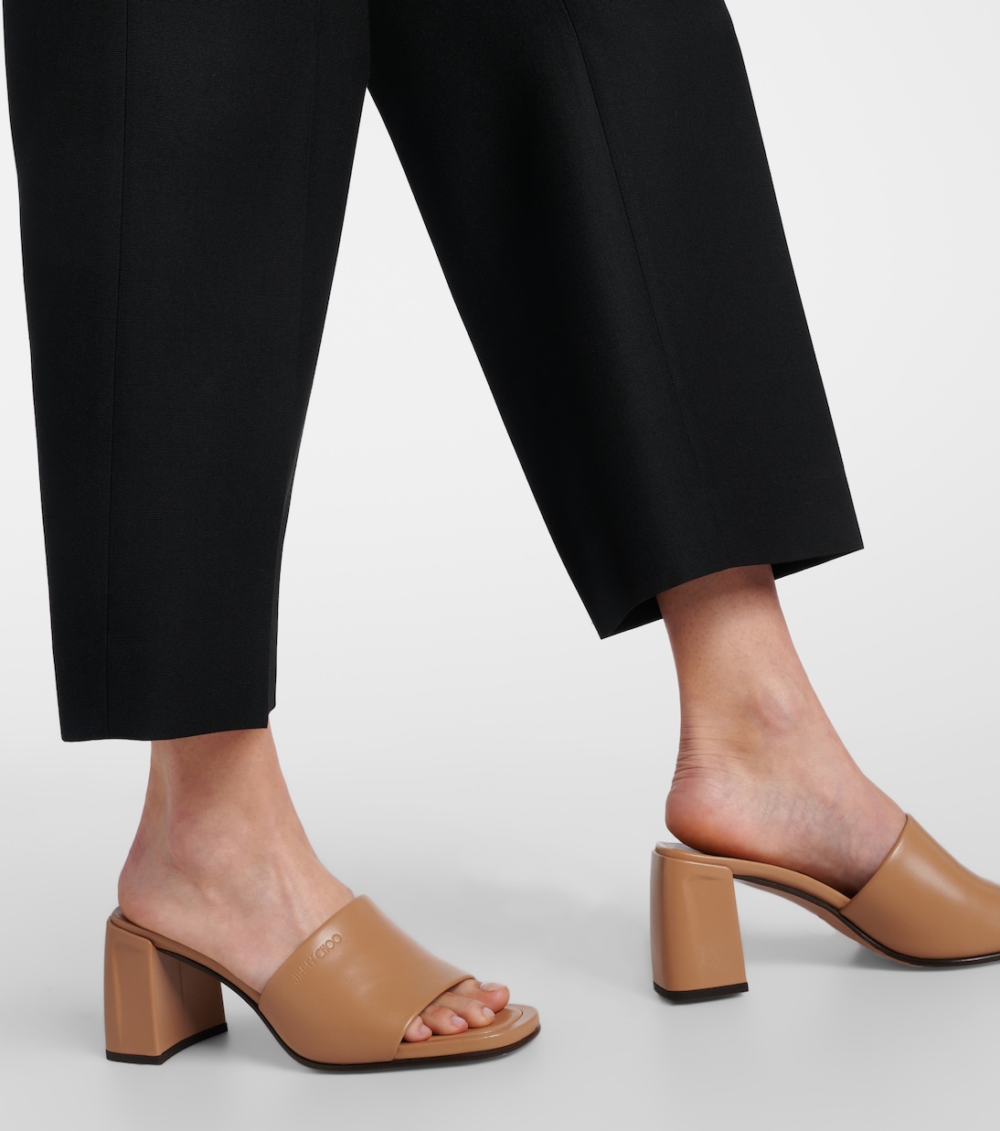 Lena 70 leather mules | Jimmy Choo