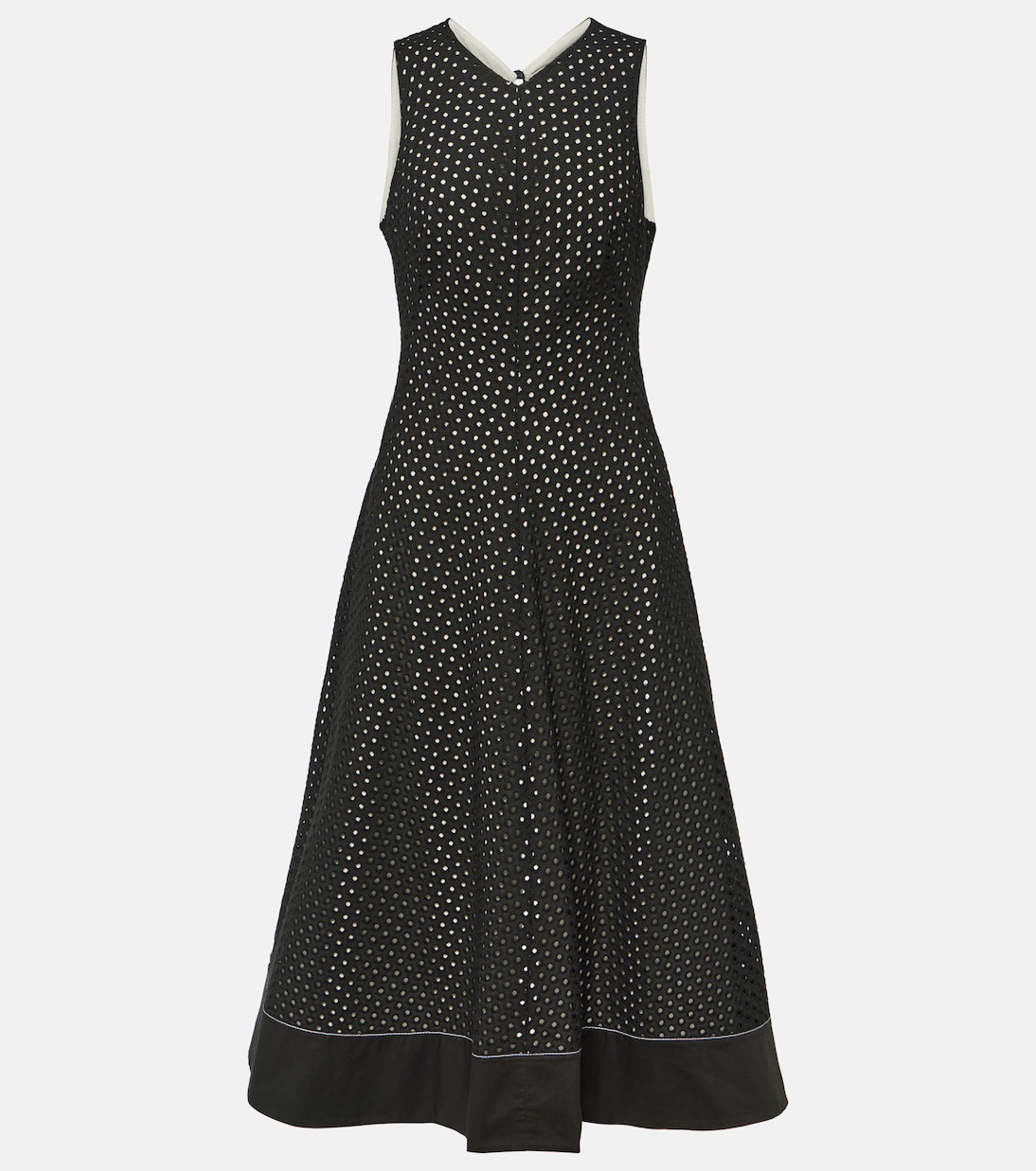 Robe midi White Label Juno en coton | Proenza Schouler