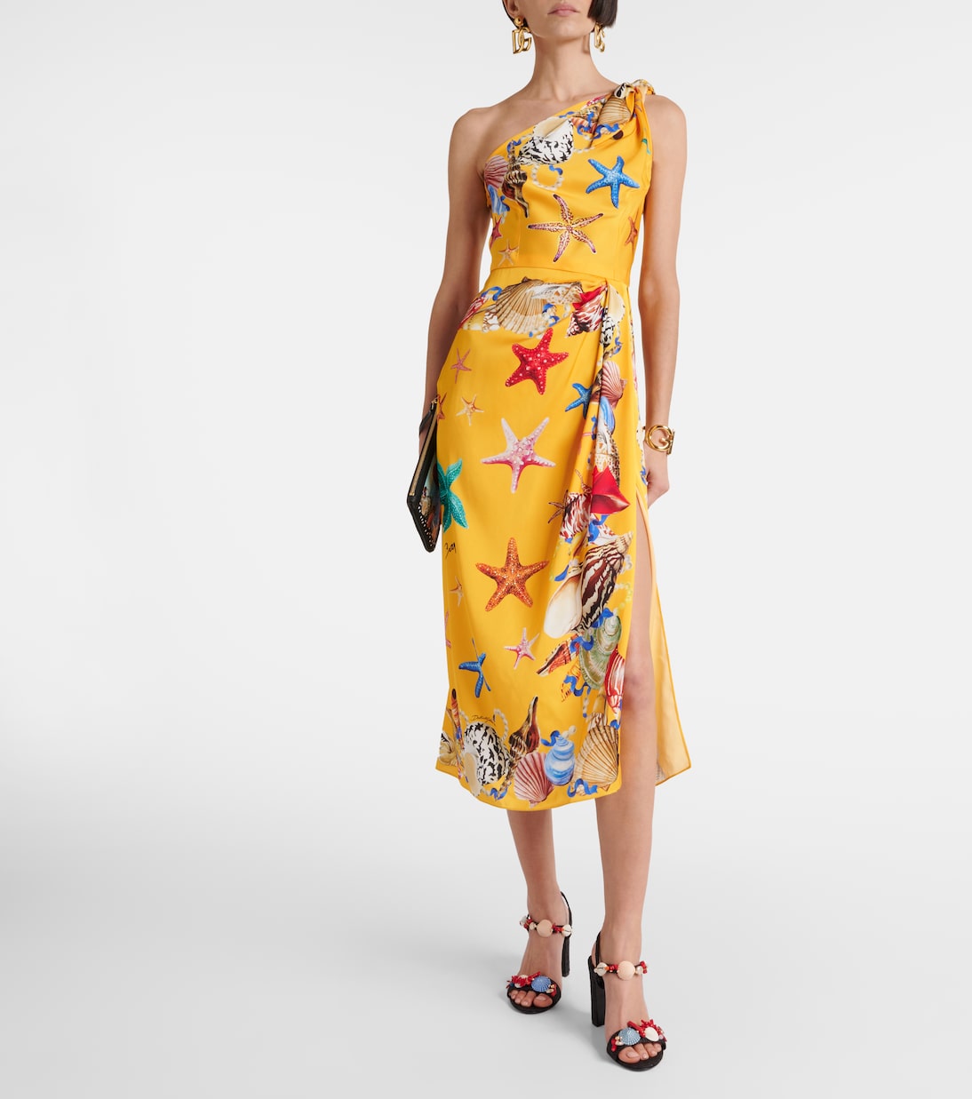 Capri printed silk-blend midi dress | Dolce&Gabbana