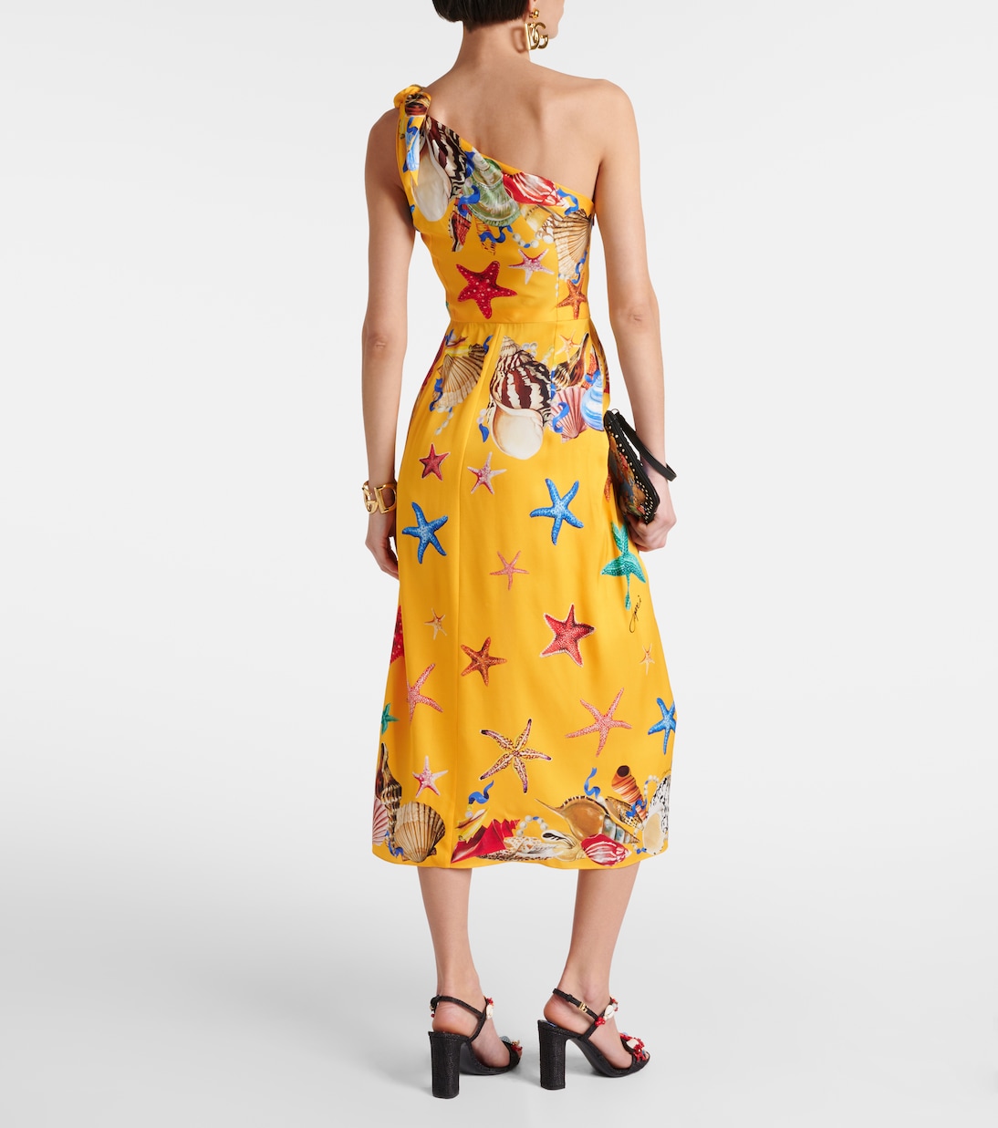 Capri printed silk-blend midi dress | Dolce&Gabbana