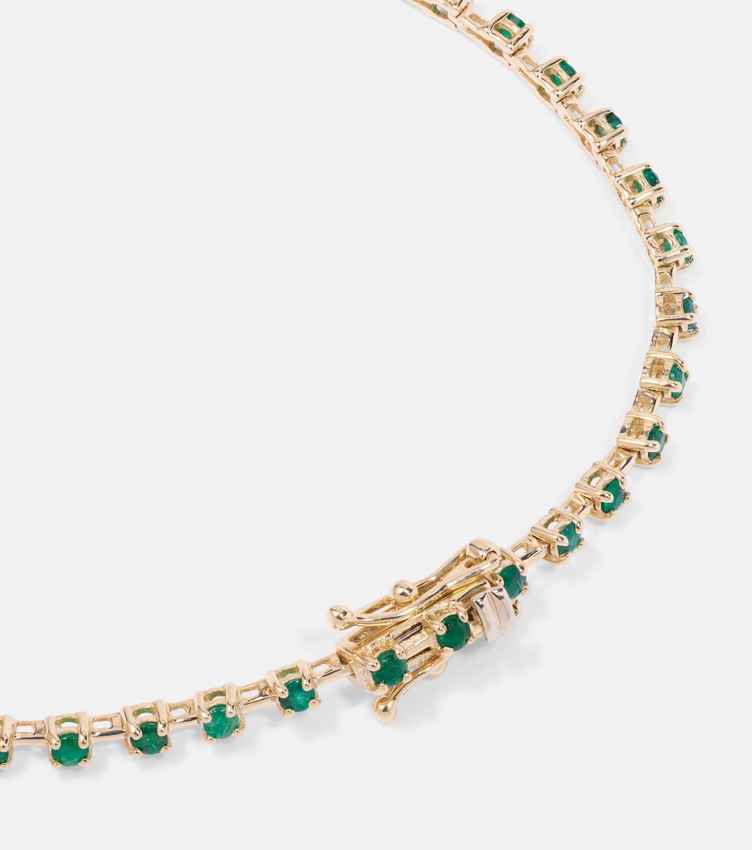 Armband Emerald Ace aus 14kt Gelbgold mit Smaragden | Stone and Strand