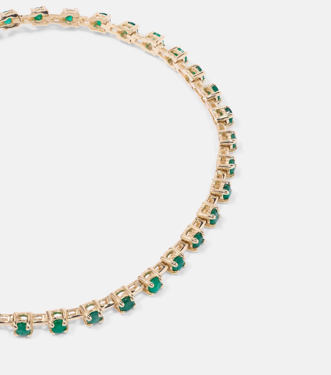Armband Emerald Ace aus 14kt Gelbgold mit Smaragden | Stone and Strand