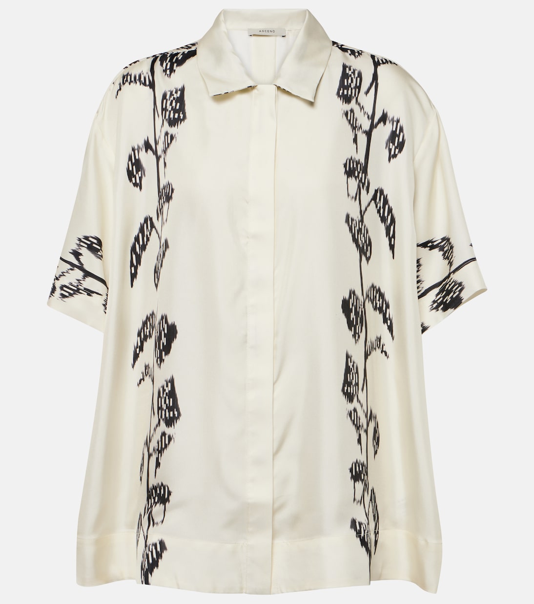 Hemd Montauk aus Seiden-Twill | Asceno