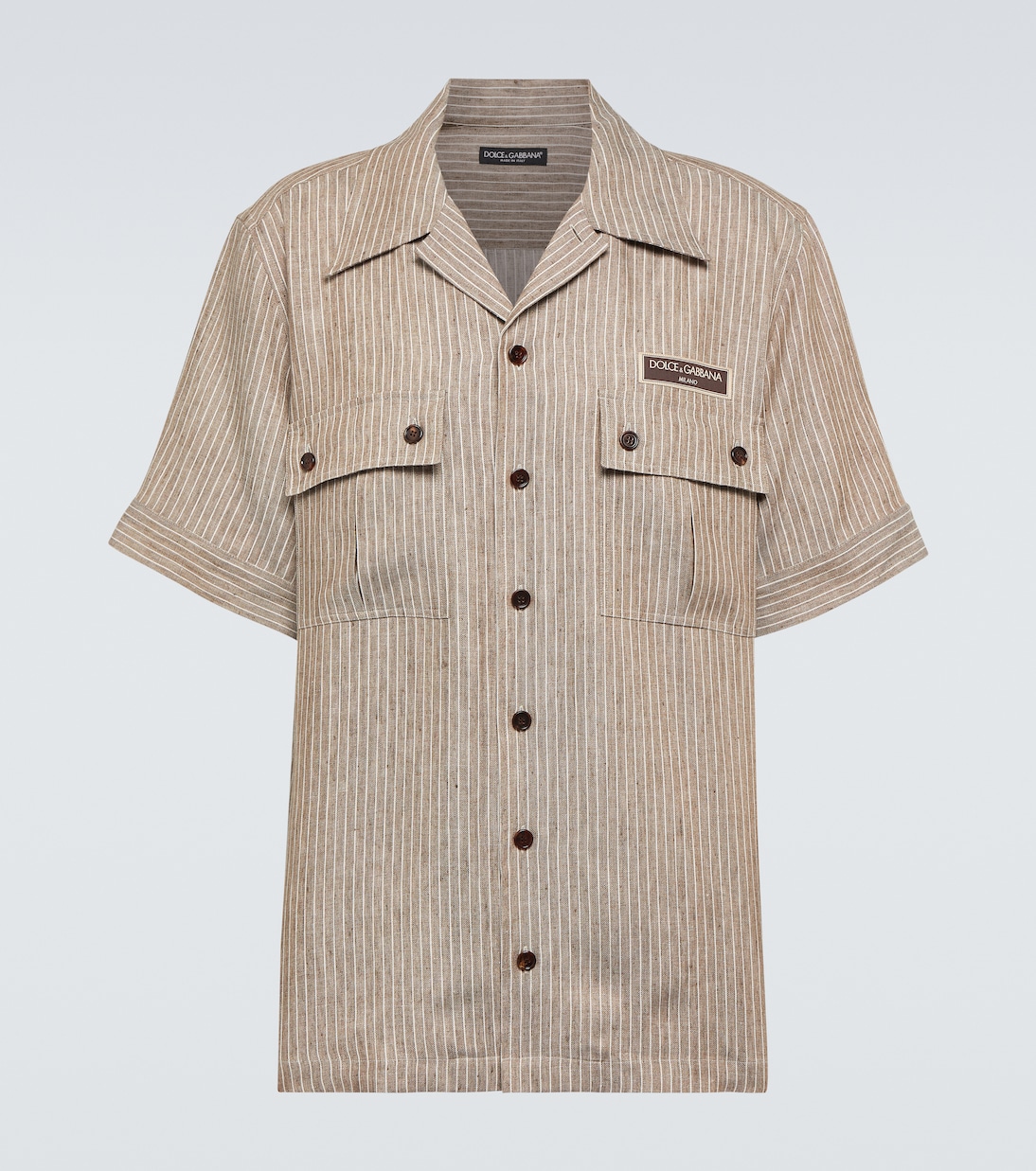 Camicia in lino a righe | Dolce&Gabbana