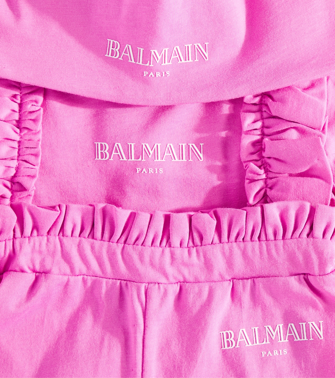 Bébé – Set body, pantalon et chapeau en coton | Balmain Kids