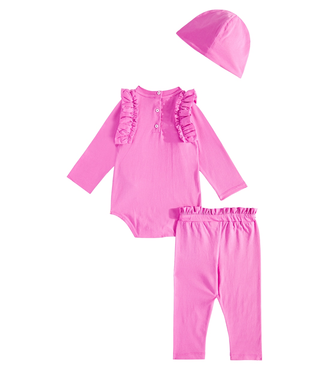 Bébé – Set body, pantalon et chapeau en coton | Balmain Kids