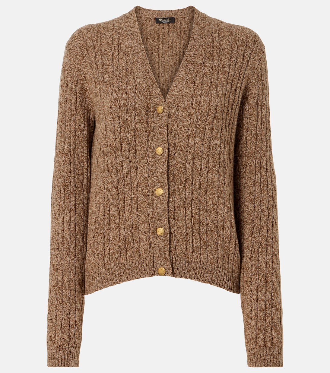 Cable-knit cashmere cardigan | Loro Piana