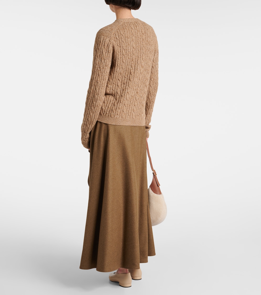 Cable-knit cashmere cardigan | Loro Piana