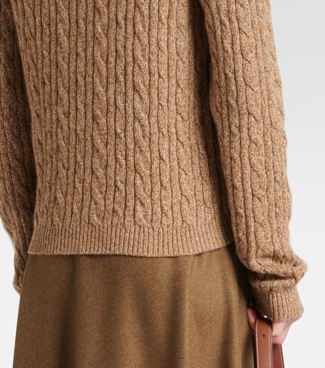 Cable-knit cashmere cardigan | Loro Piana