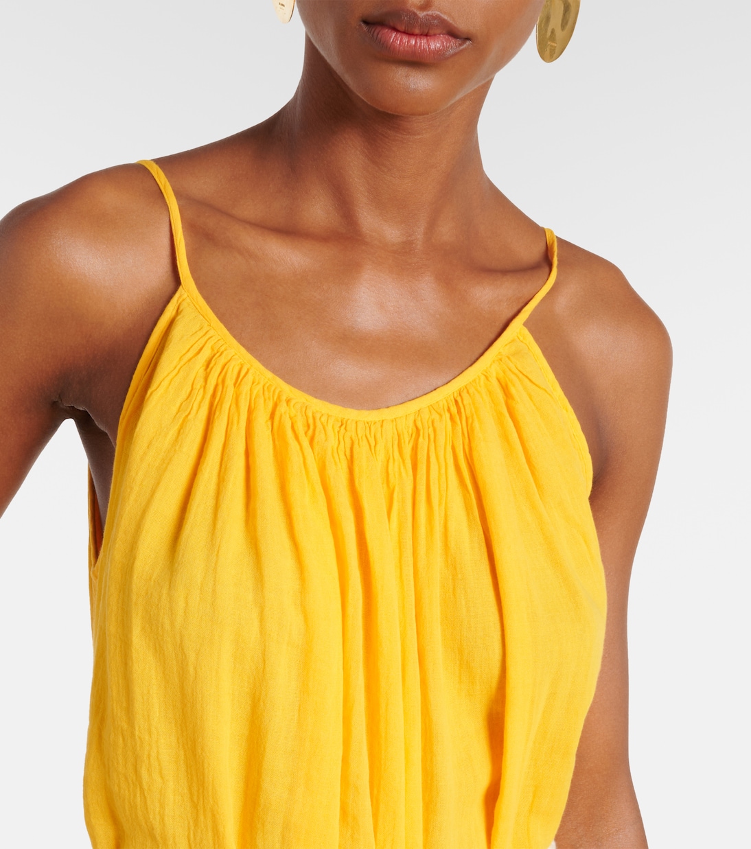 Robe longue Lorelei en coton | Velvet