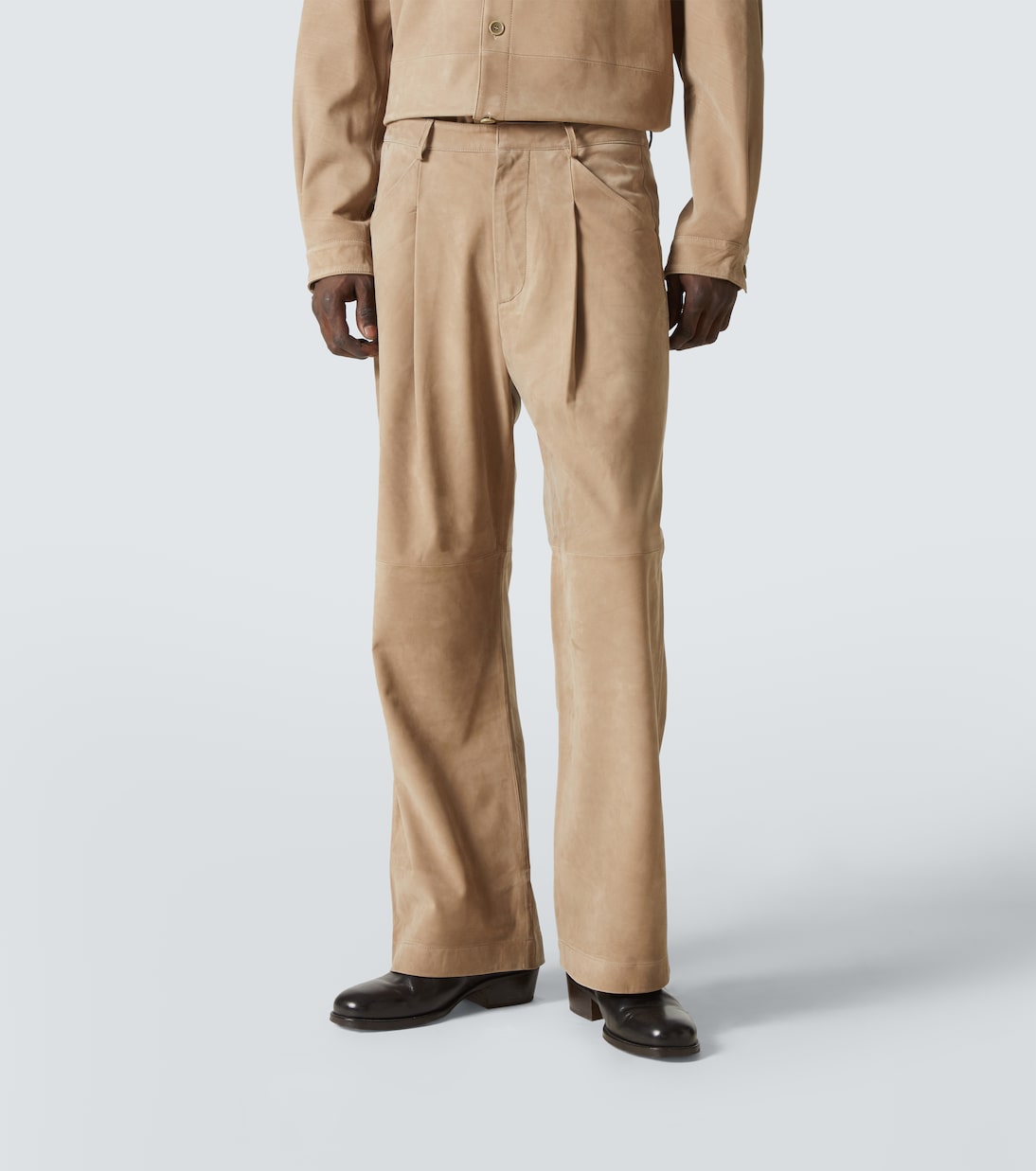 Pantaloni a gamba larga DC in suede | Entire Studios