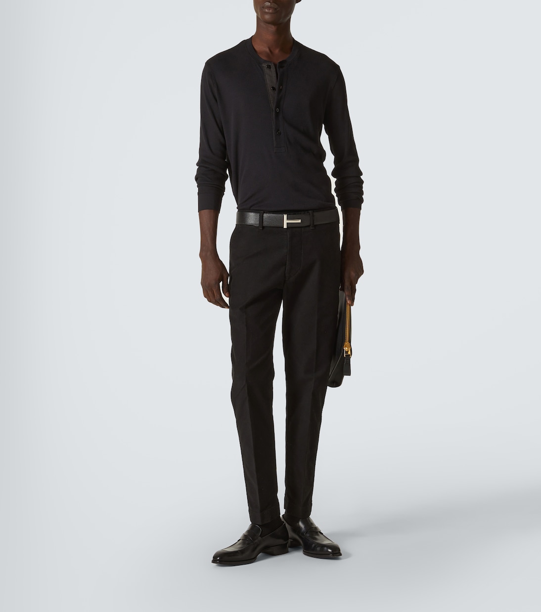 Camiseta con botones de algodón | Tom Ford