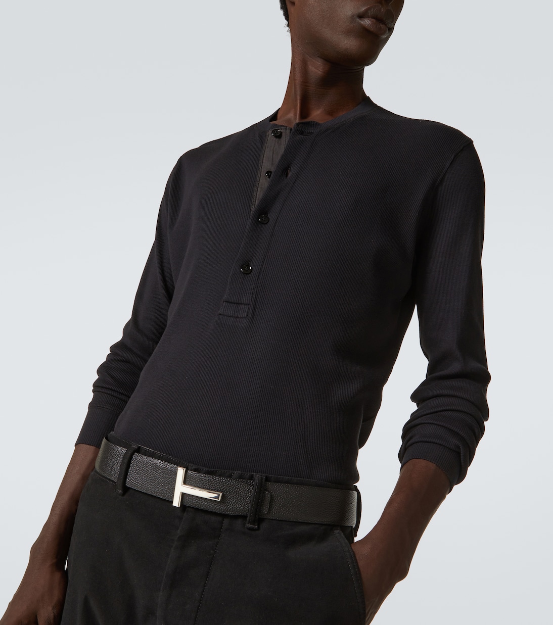 Camiseta con botones de algodón | Tom Ford
