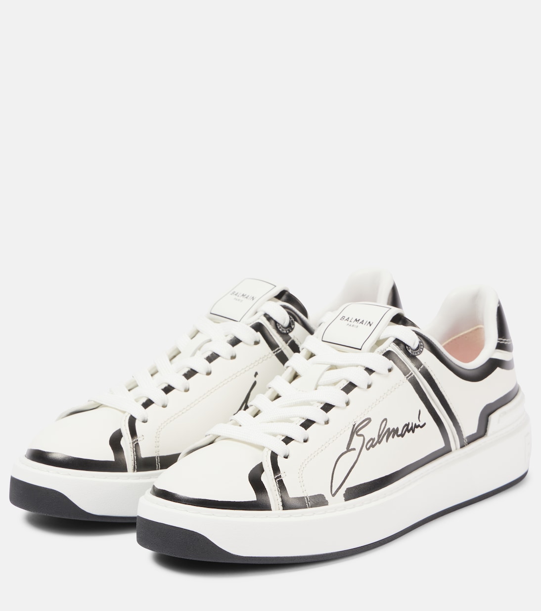 Baskets B-Court en cuir à logo | Balmain