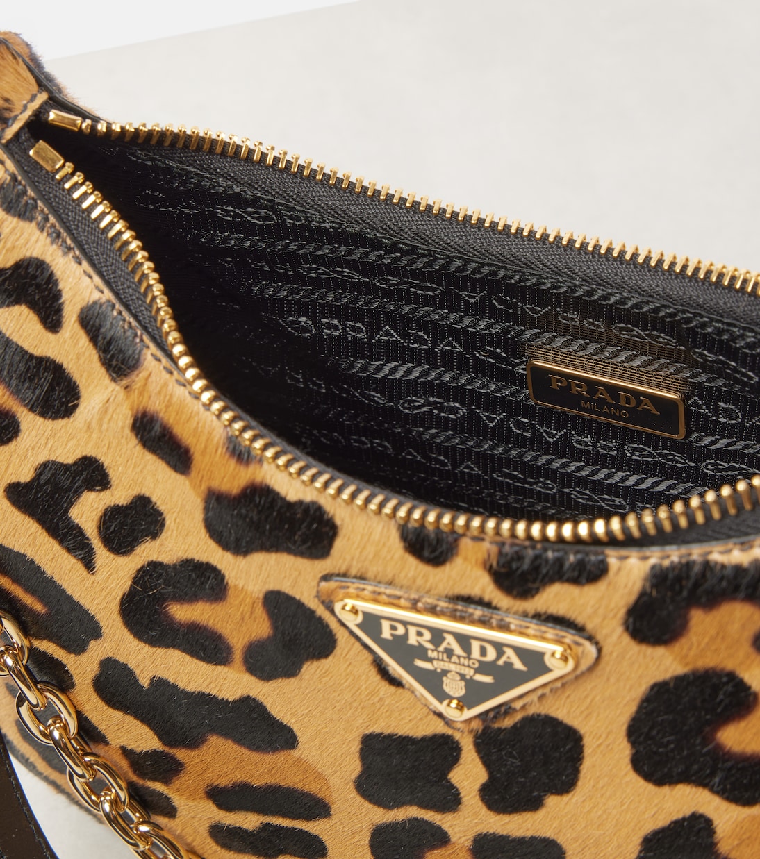 Sac Re-Edition Small en cuir façon poulain | Prada