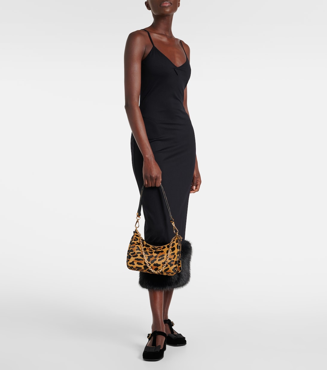 Sac Re-Edition Small en cuir façon poulain | Prada