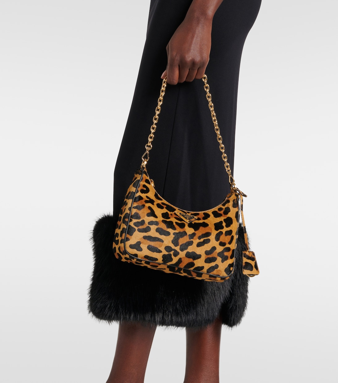 Sac Re-Edition Small en cuir façon poulain | Prada