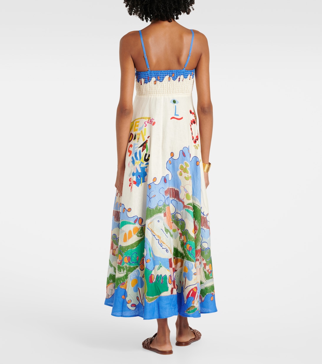 X Nadia Hernandez Maxikleid aus Leinen | Alémais