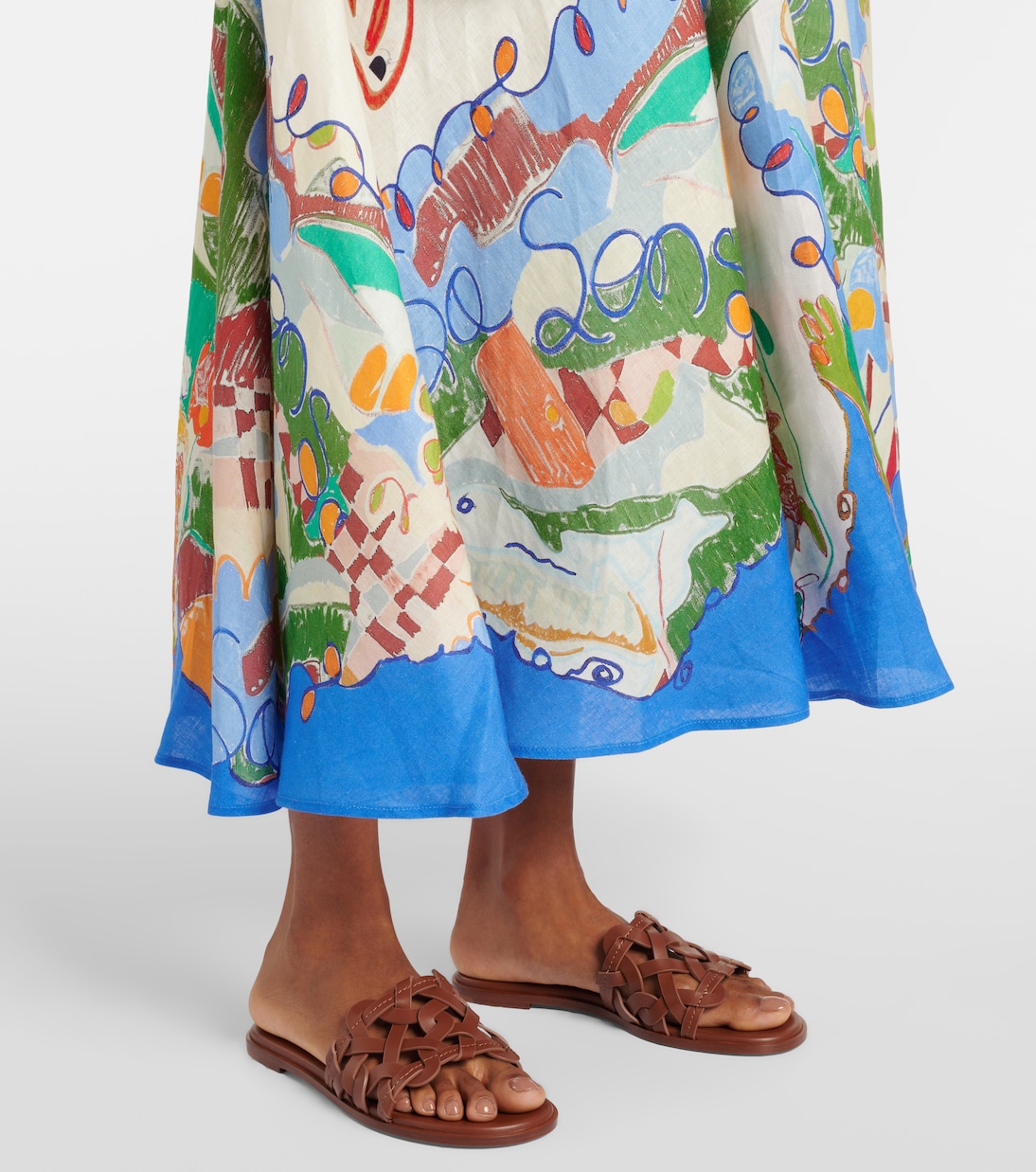 X Nadia Hernandez Maxikleid aus Leinen | Alémais